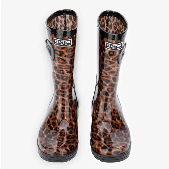 Kenneth Cole Rain Buckle Glossy Boot - Picture 3 of 5